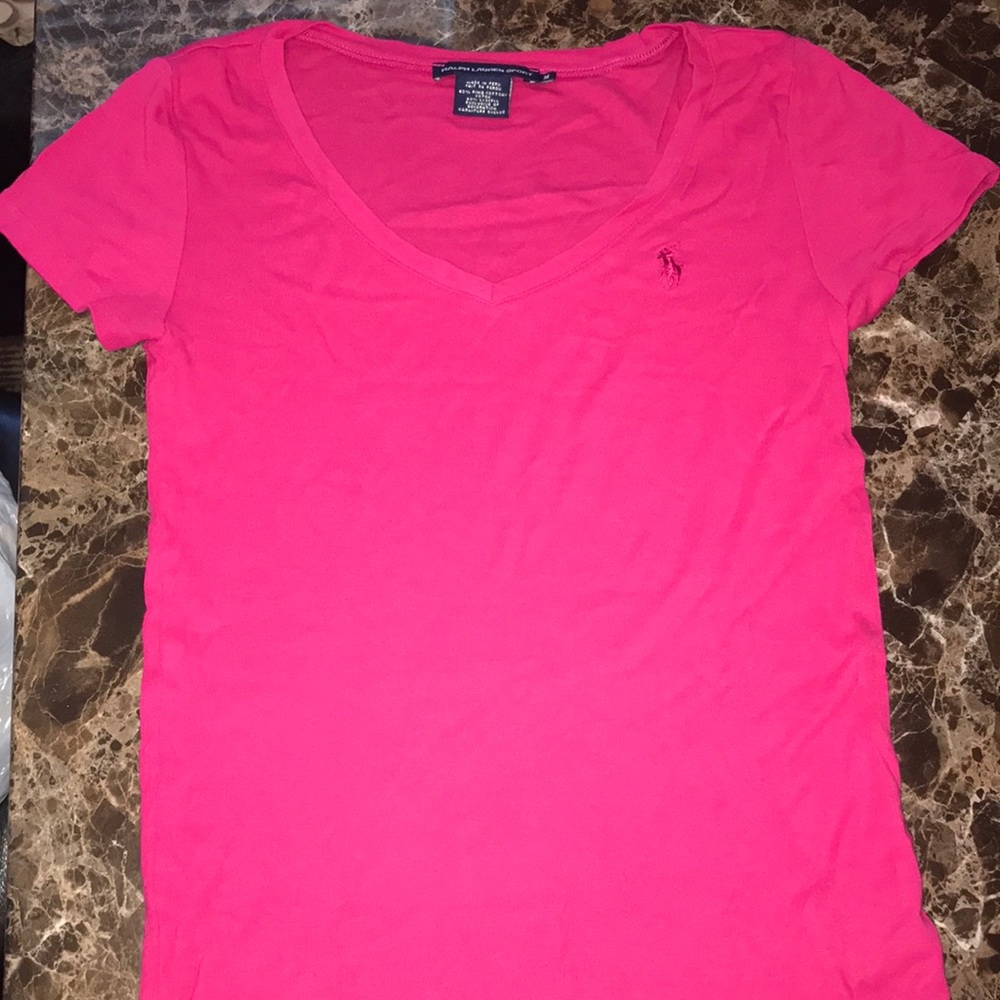 Pink Polo Ralph Lauren V neck
